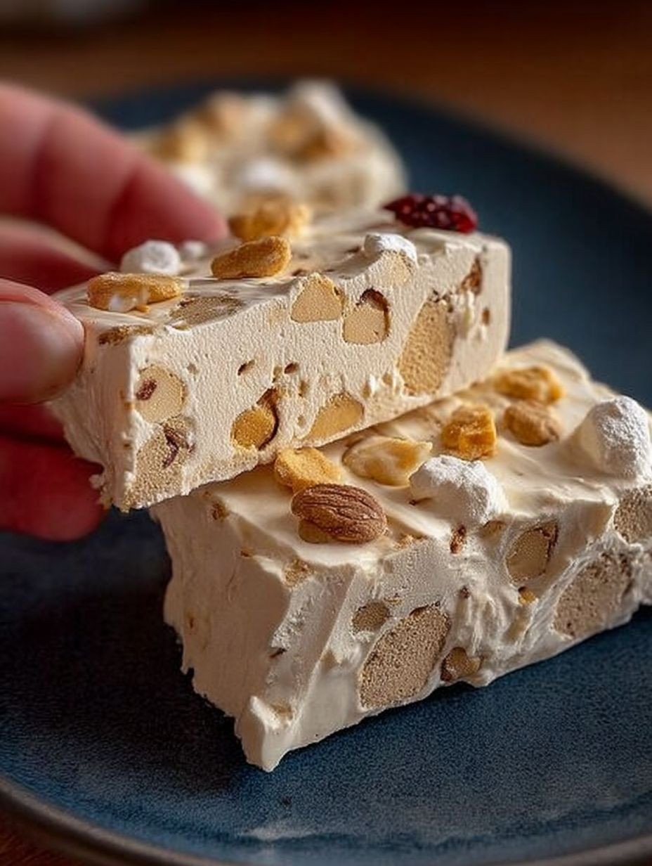 Nougat rapide et facile pour les fêtes et Noël ! Pas de cuisson, surprenez votre famille ! image 2