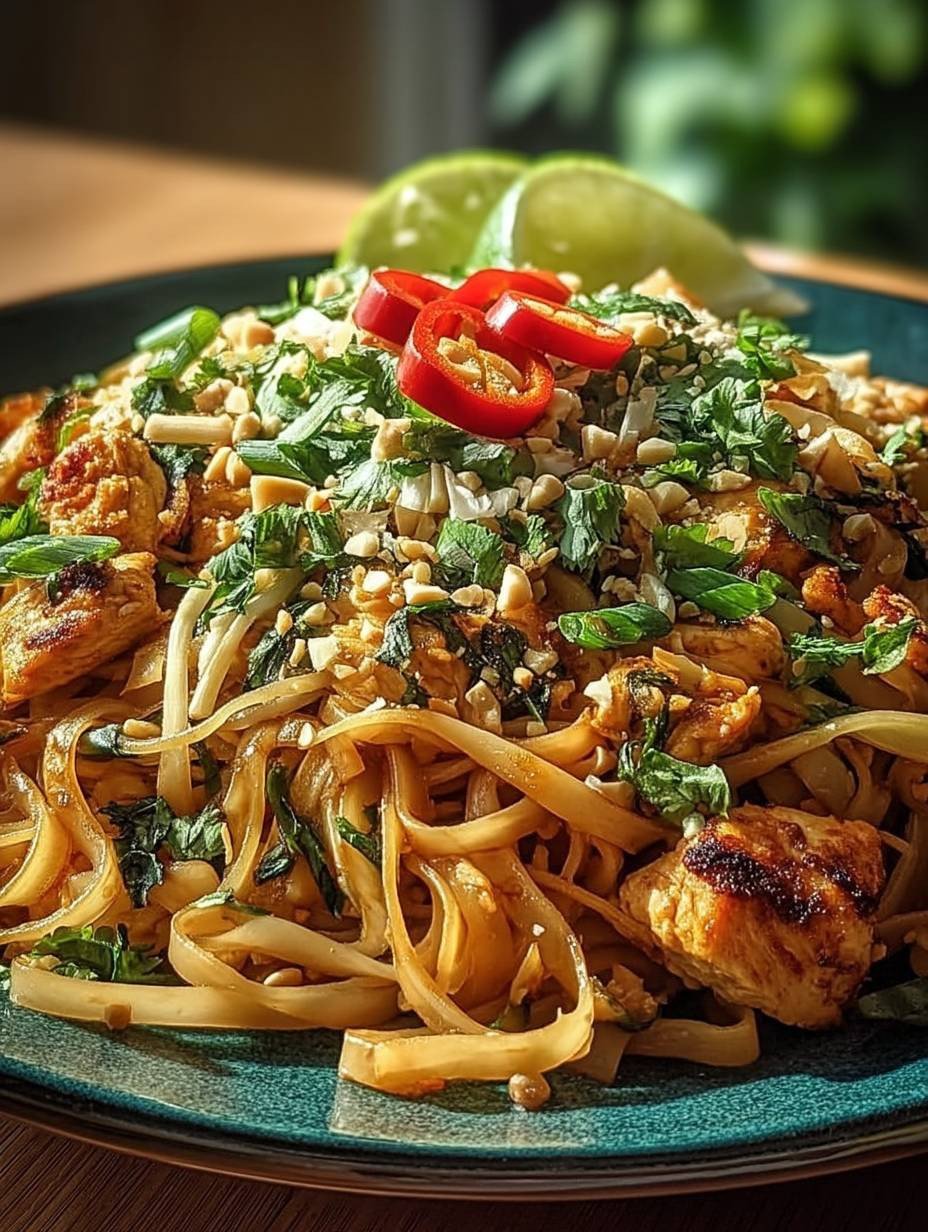 Pad Thaï au Poulet Facile et Rapide image 2