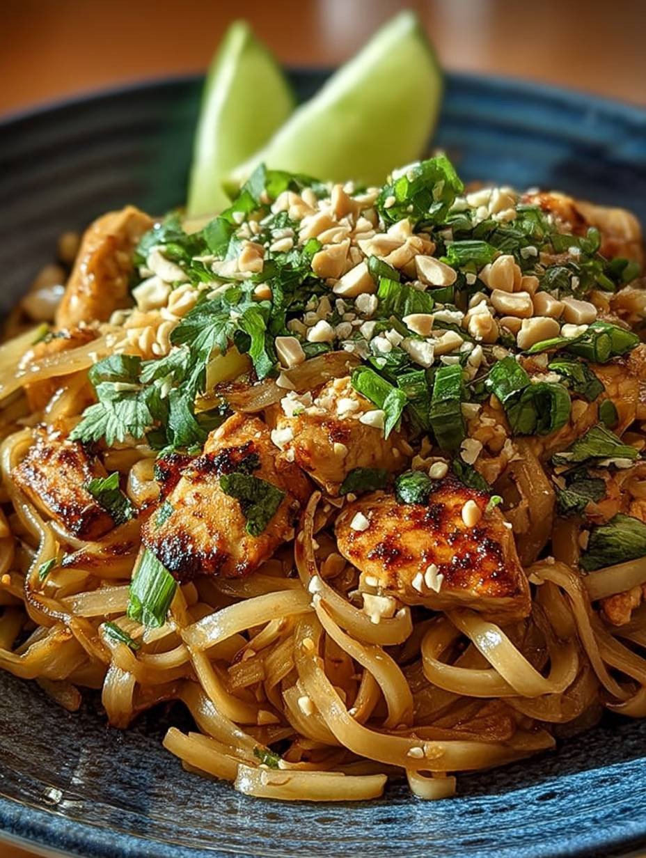 Pad Thaï au Poulet Facile et Rapide image 2