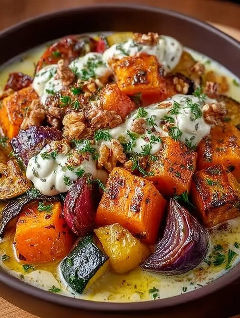 Ragoût de Légumes d’Automne, Sauce Noix et Chèvre : Le Plat Réconfortant de Saison image 2