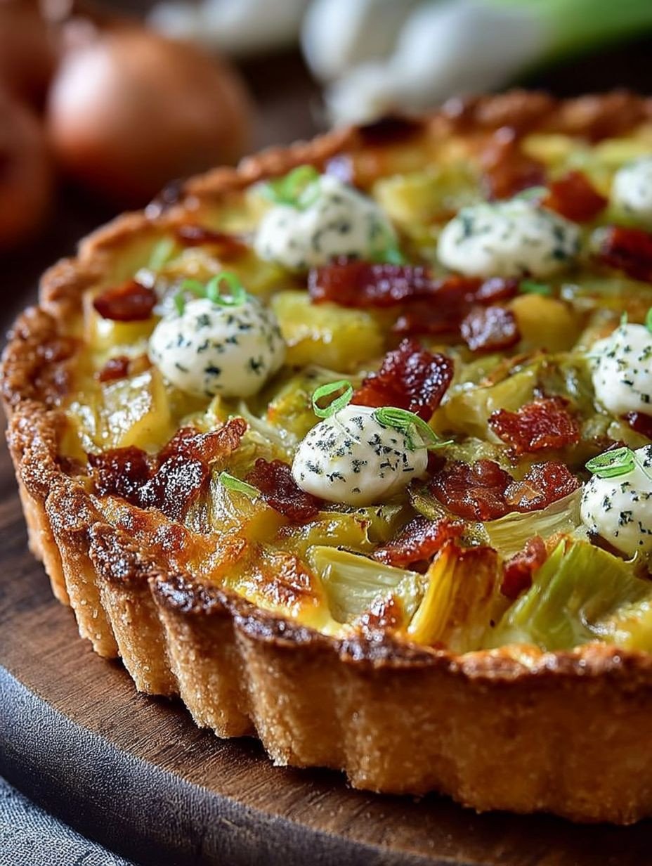 Tarte aux poireaux façon grand-mère image 2