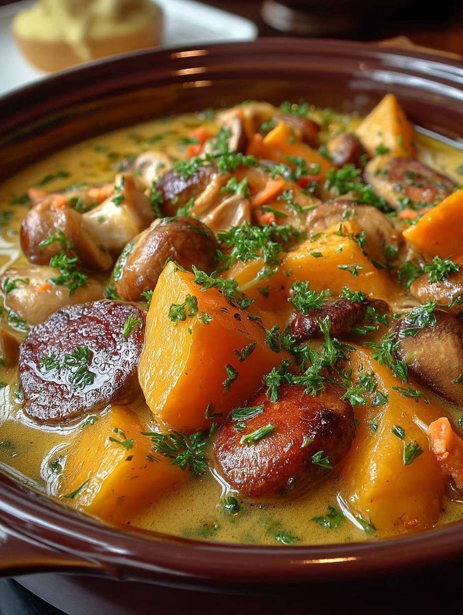 Blanquette de Dinde aux Marrons et Potiron: Une Variante Originale du Classique image 2