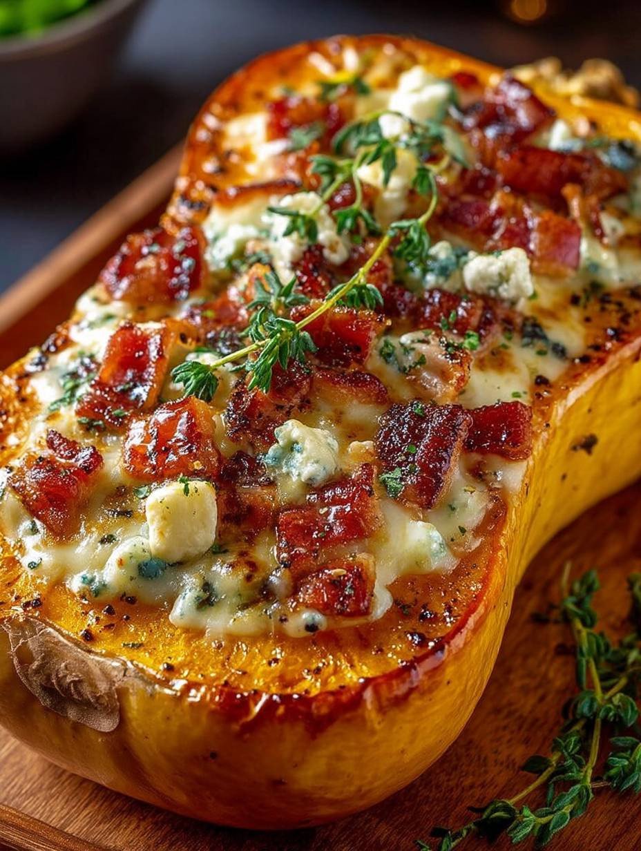 Butternut Farcie aux Lardons et au Chèvre image 2