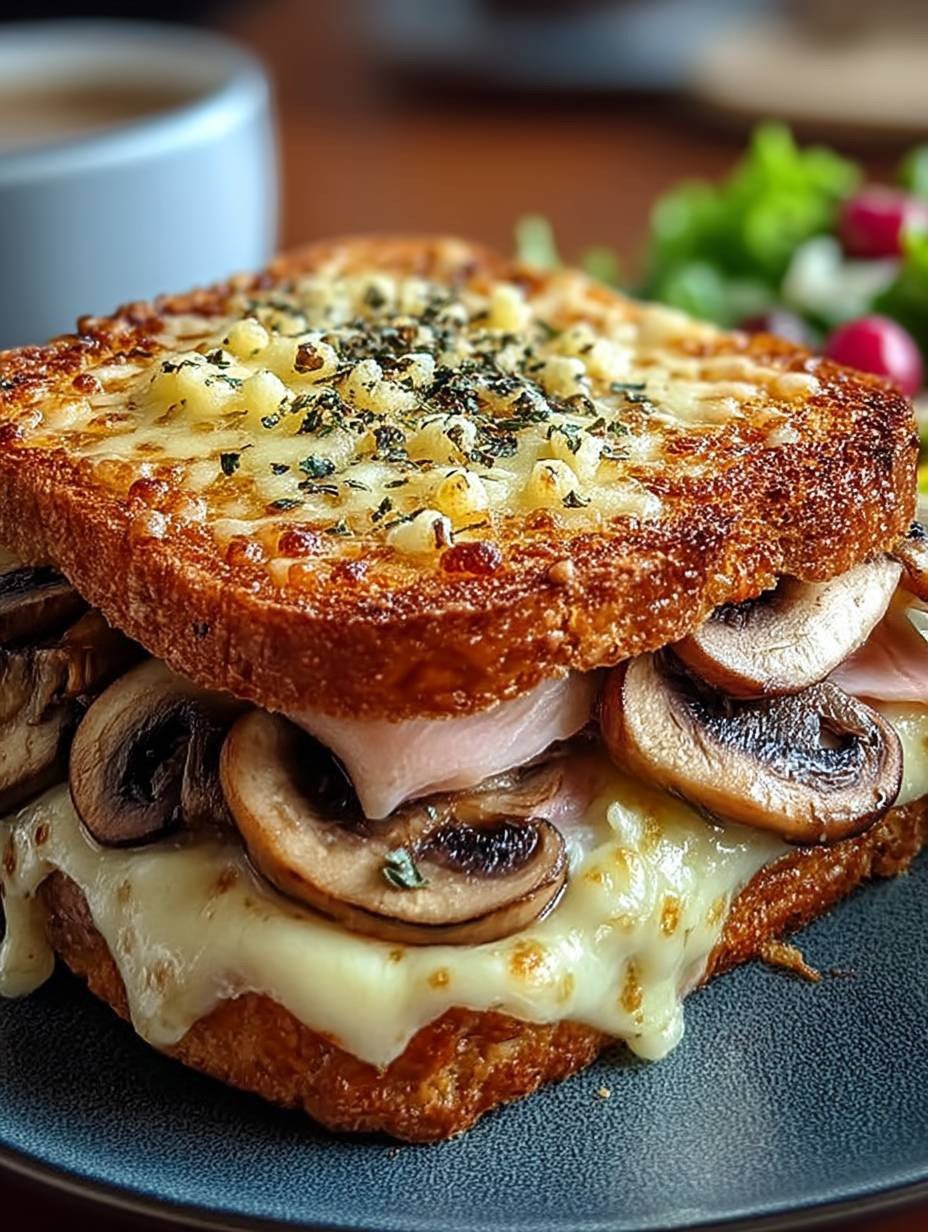 Croque-Monsieur Gourmand aux Champignons image 2