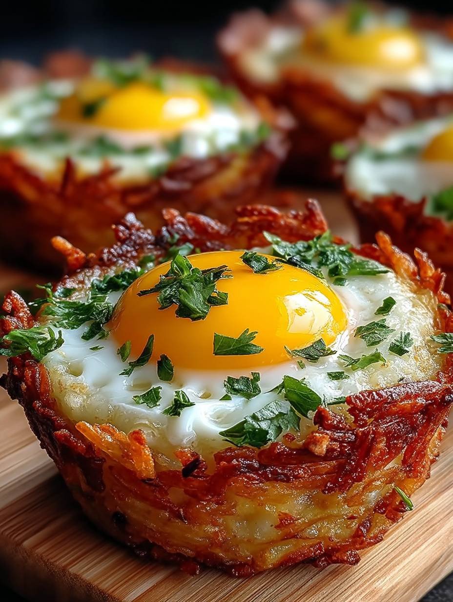 Eggs in Crispy Hash Brown Baskets image 2