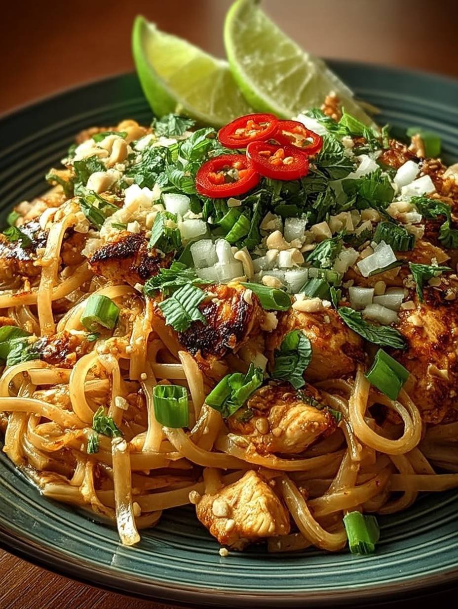 Pad Thaï au Poulet Facile et Rapide image 2