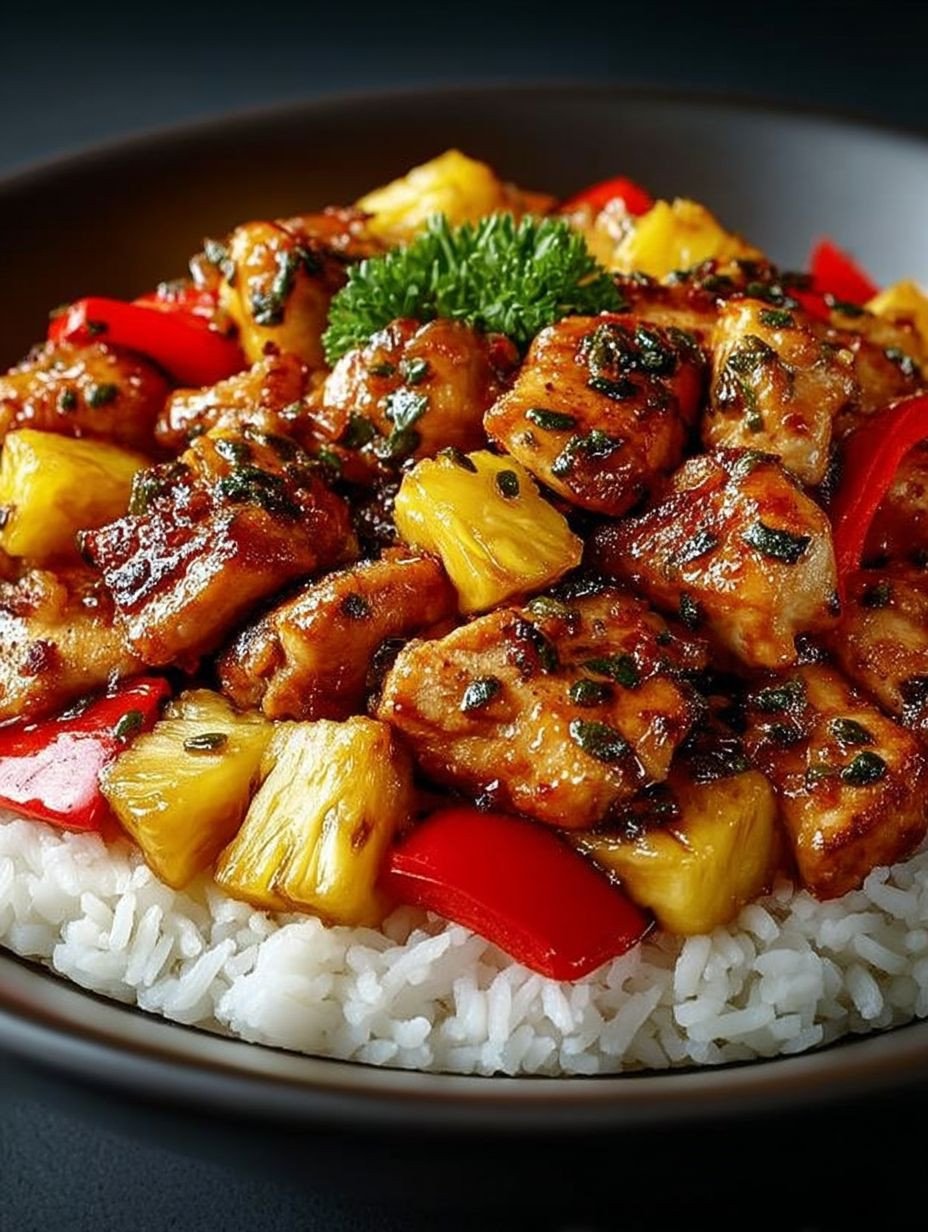 Poulet à l'ananas et aux légumes image 2