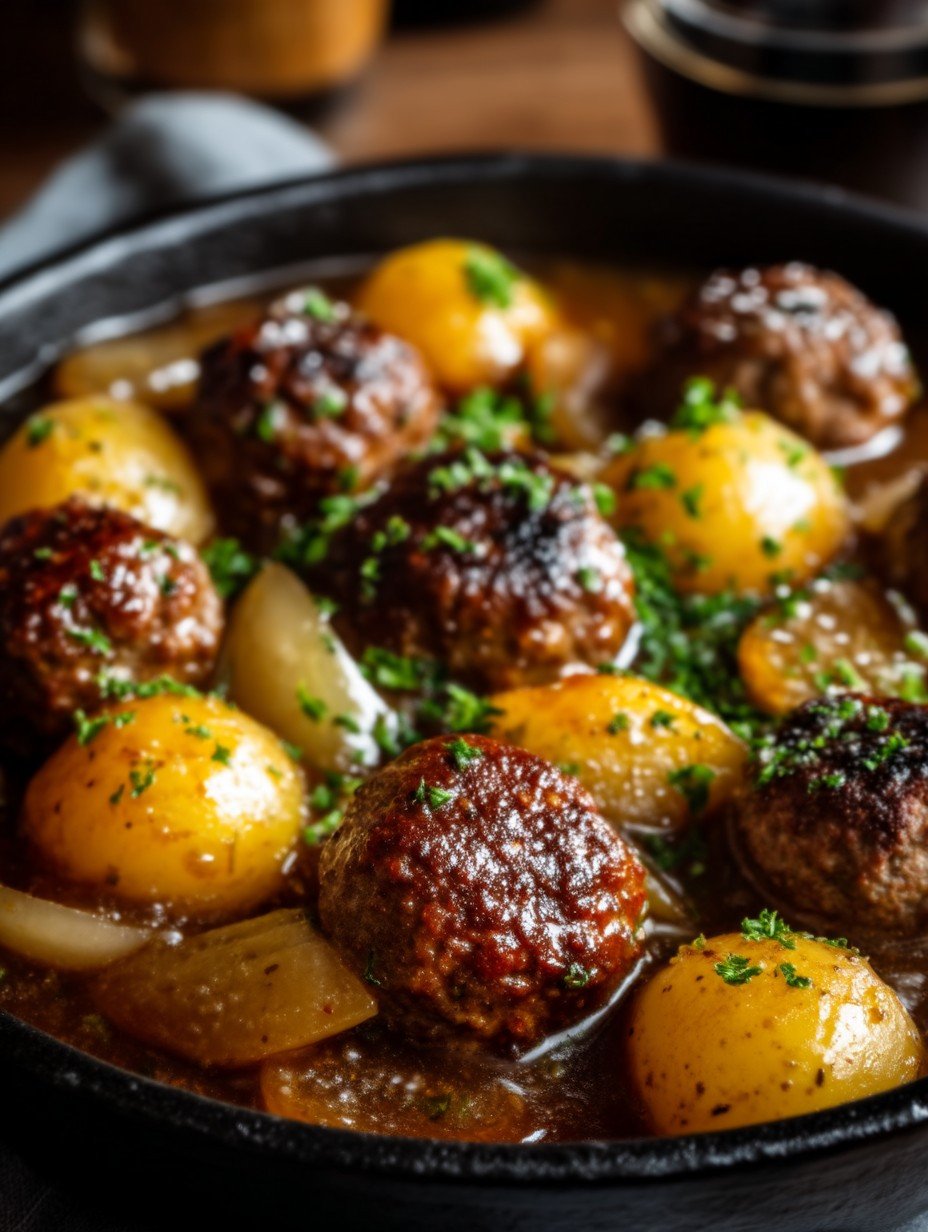 Ragoût de Pommes de Terre aux Boulettes de Viande image 2