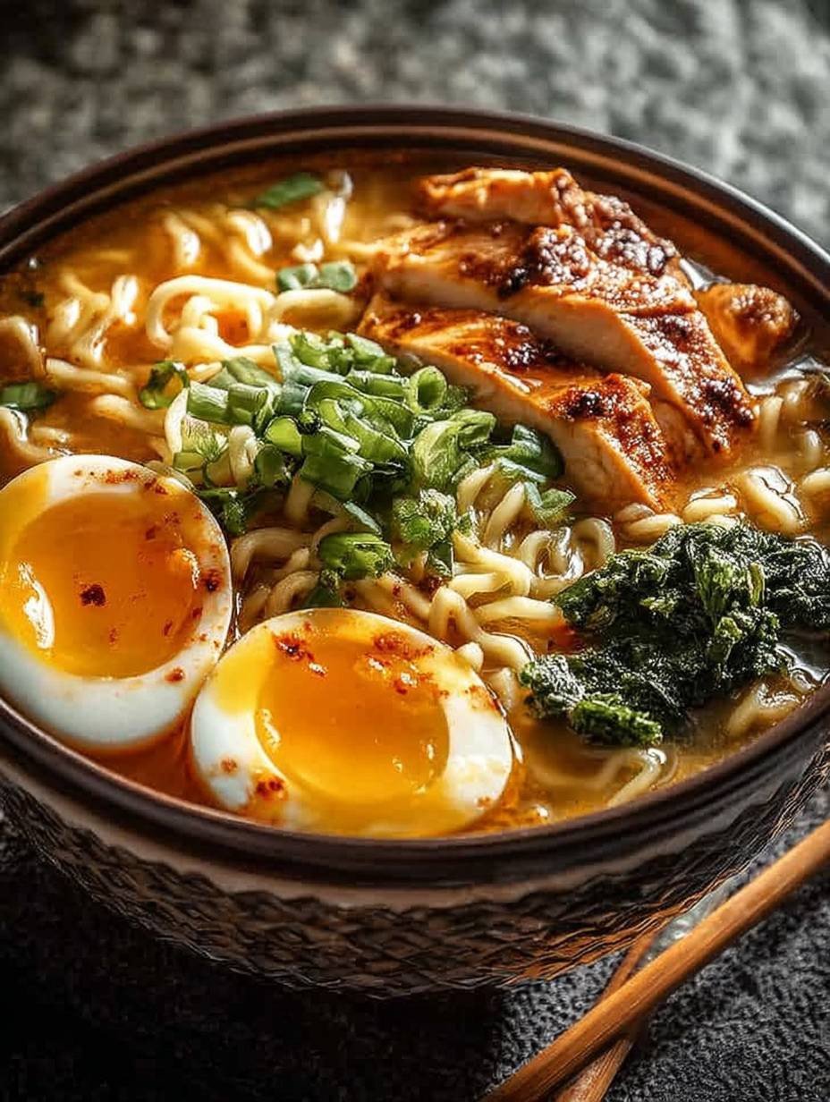Ramen au Poulet Facile : Recette Authentique Prête en 35 Minutes image 2