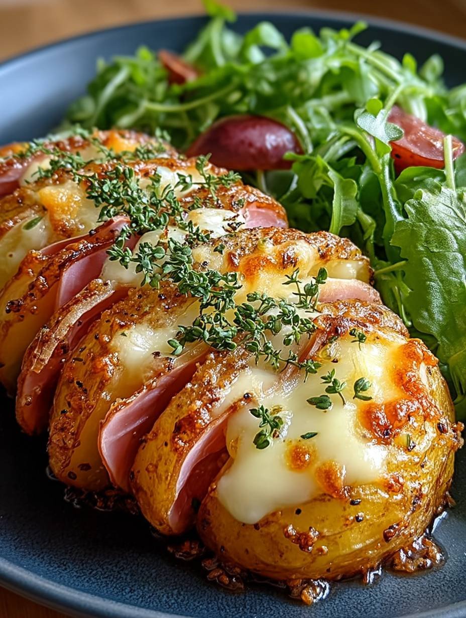 Rôti de Pommes de Terre au Jambon et Fromage Fondu image 2