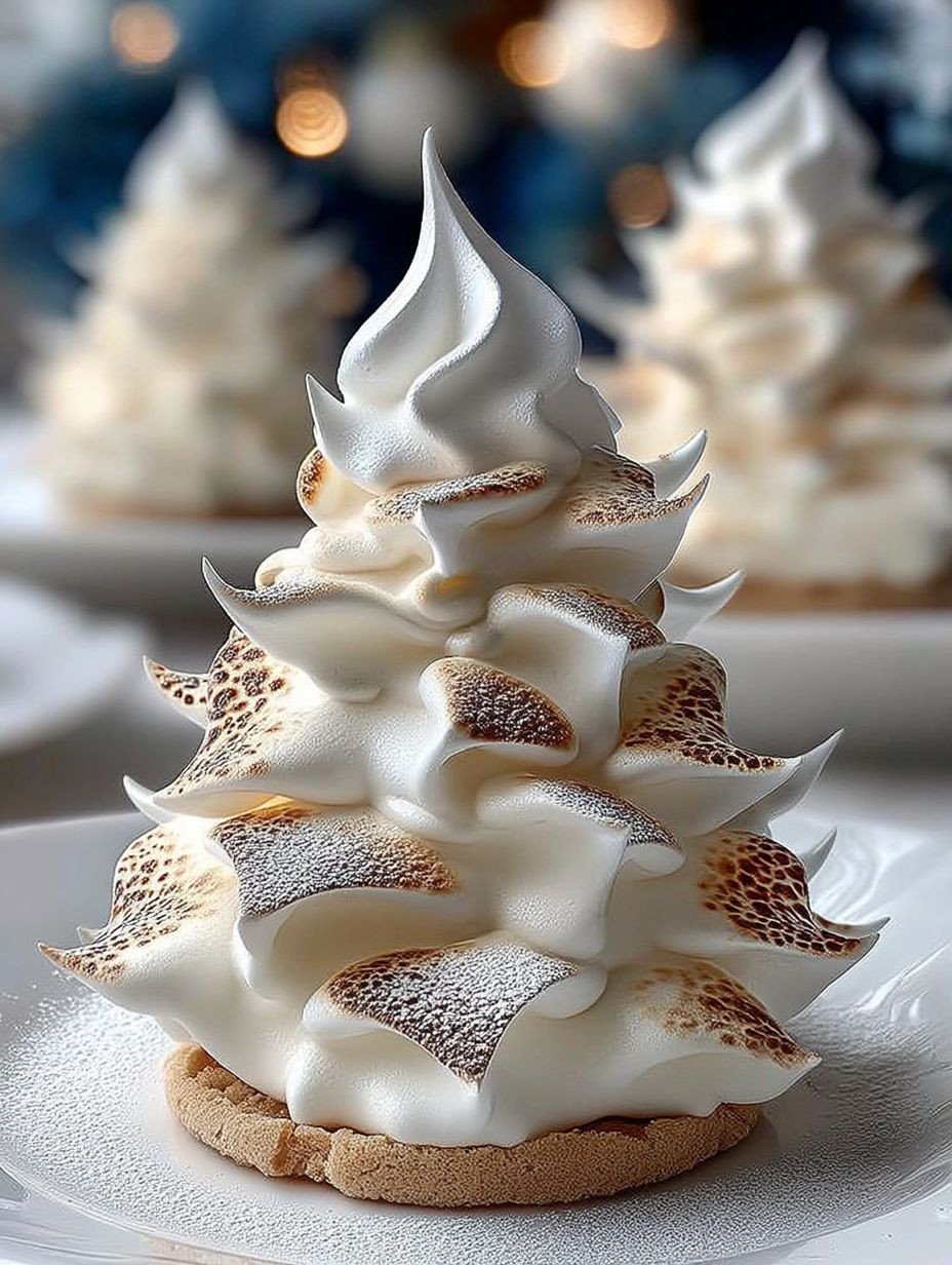 Sapins de Noël en Meringue : Recette Facile et Festive image 2