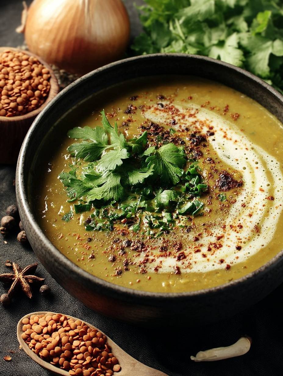 Soupe De Lentilles, Lait De Coco Et Épices image 2