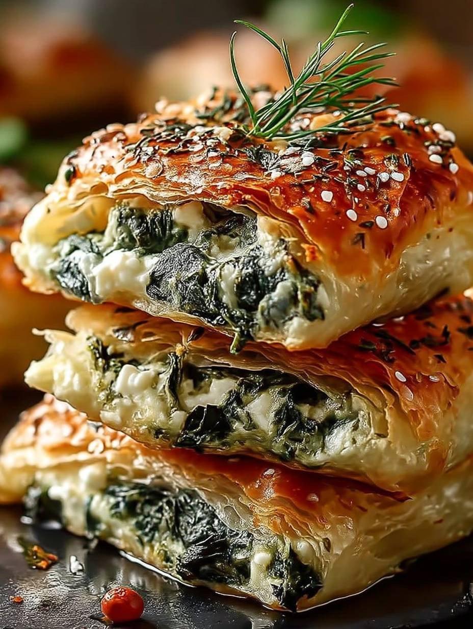 Spanakopita Biscuits Epinards Feta image 2