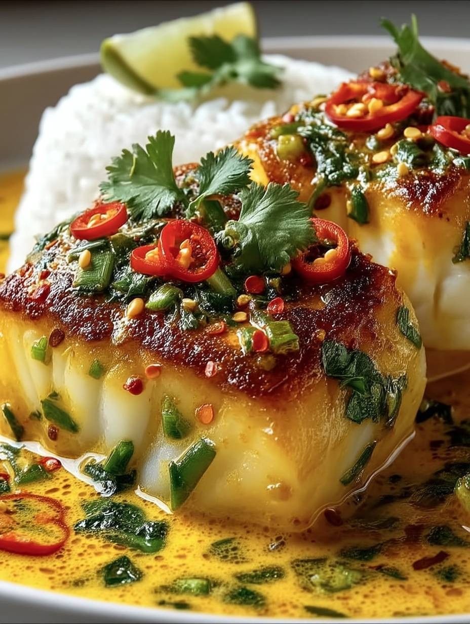 Cabillaud Créole Mijoté aux Épices Colombo et Lait de Coco image 2